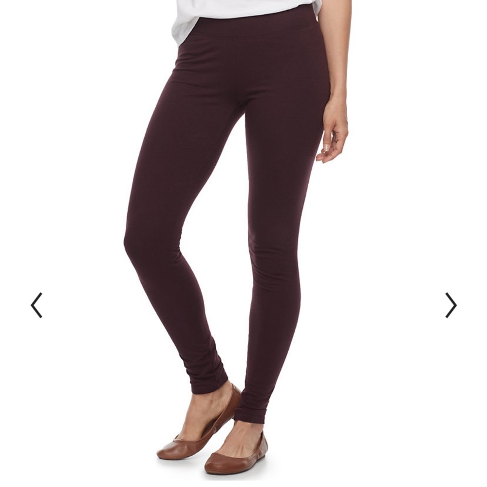 🌼 4 for $20🌼 Sonoma mid rise leggings - dark red
